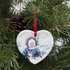 custom christmas ornament heart