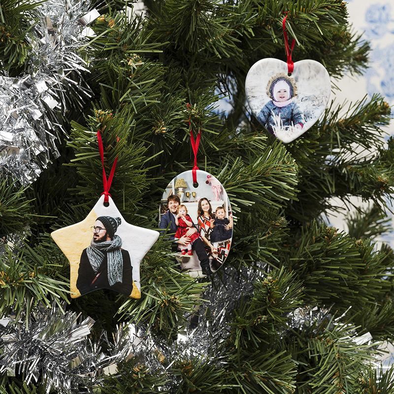 Personalised Christmas Ornament in Tree multiple shapes