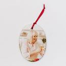 Oval Mother's day ornament printed photo design