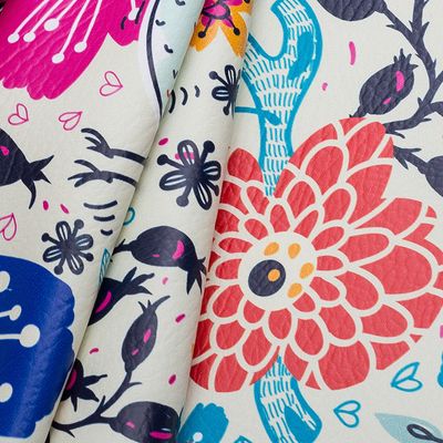 printed leatherette fabric