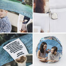 Zoom impression tissu du pouf poire personnalisé