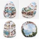 Custom Printed bean bag  holiday montage