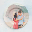 Assiette murale avec photo de couple