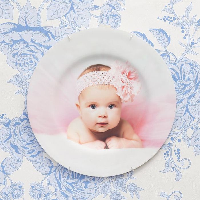 Baby photo decorative plate wall hanging