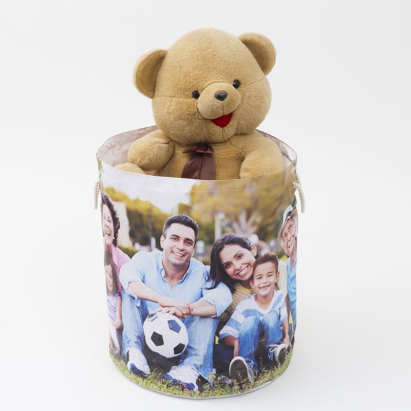 spielzeugsack für kinder gefüllt mit teddybär