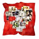 heart collage blanket