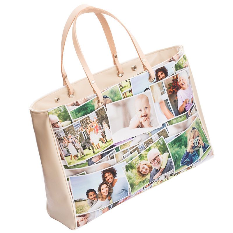 handbag collage design printed to create beautiful gift