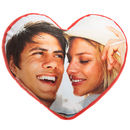 couple love heart pillow with photo