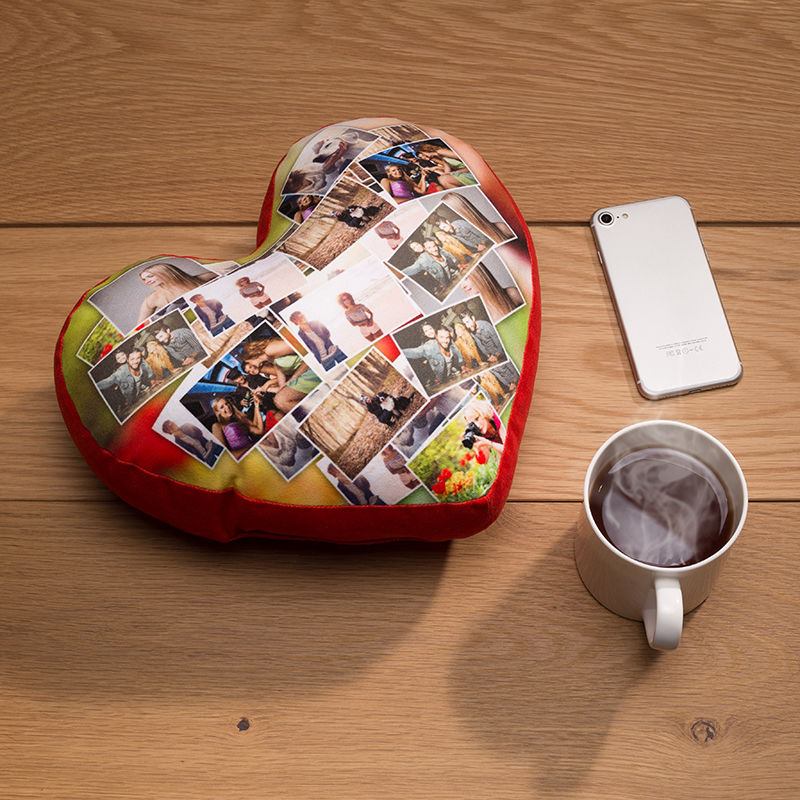 Customized heart hot sale shaped pillow