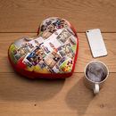 Printed Heart Cushion