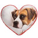 dog love heart cushion