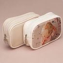 porte monnaie beige avec photo imprimée