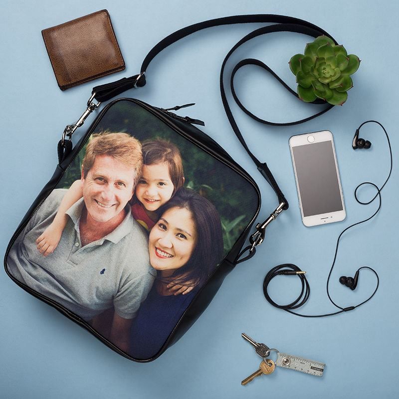 sacoche personnalisée avec photo de famille