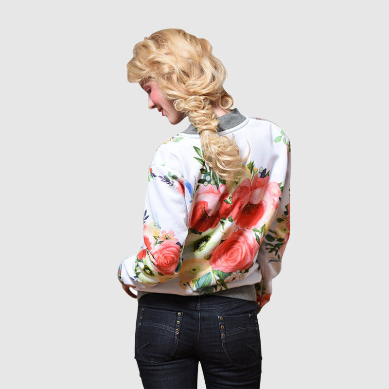 Floral bomber jacket clearance uk