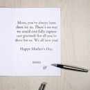 Happy Mother's Day Card interior personalised mothers day card