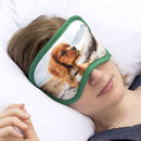 Schlafmaske mit Foto Hund
