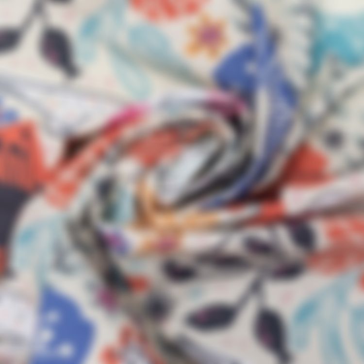 Calicio Print Pattern Calico Fabric. Printed Calico Material. Calico Printing