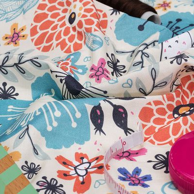 custom calico fabric