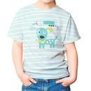 Dog tshirt cartoon stripe
