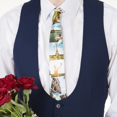 cravatta personalizzata elegante con foto