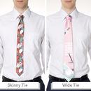 Custom printed tie skinny or wide options