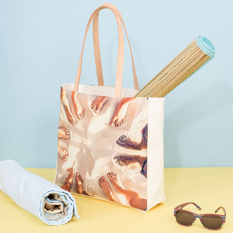 Embroidered hot sale beach bag