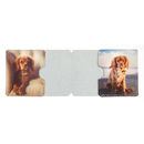 Dog leather printing travel card