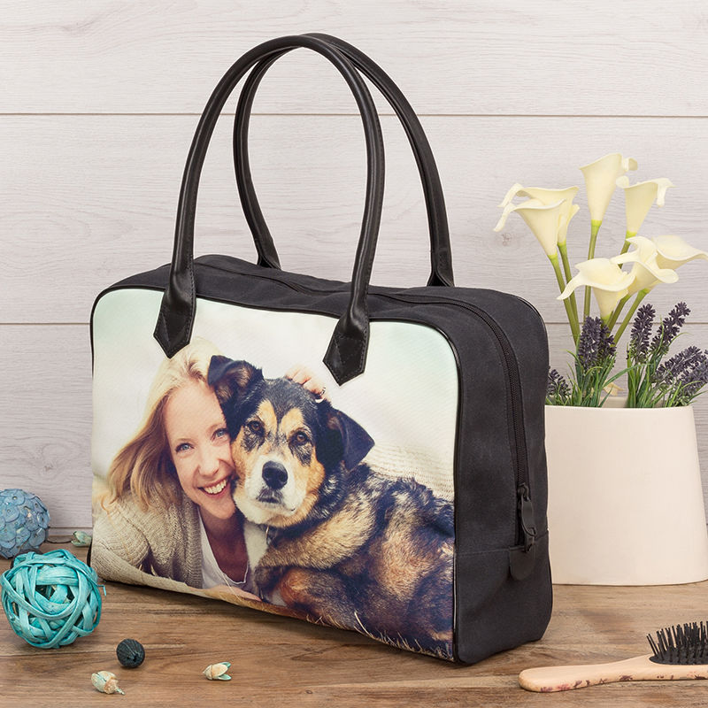 Personalized dog overnight discount bags