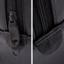 Leather Holdall Bag fixings Zip