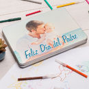 caja de metal personalizada con fotos y mensajes personales