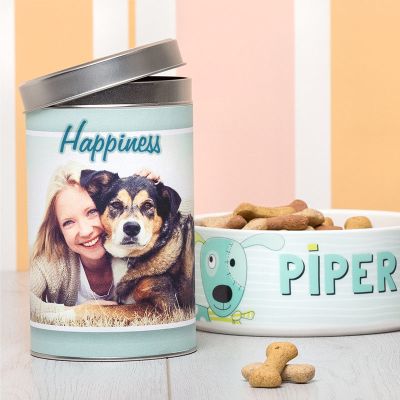 cylinder treat tins printed with name
