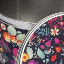 Pattern printed tin lid