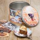 Round Tin Family history Storage