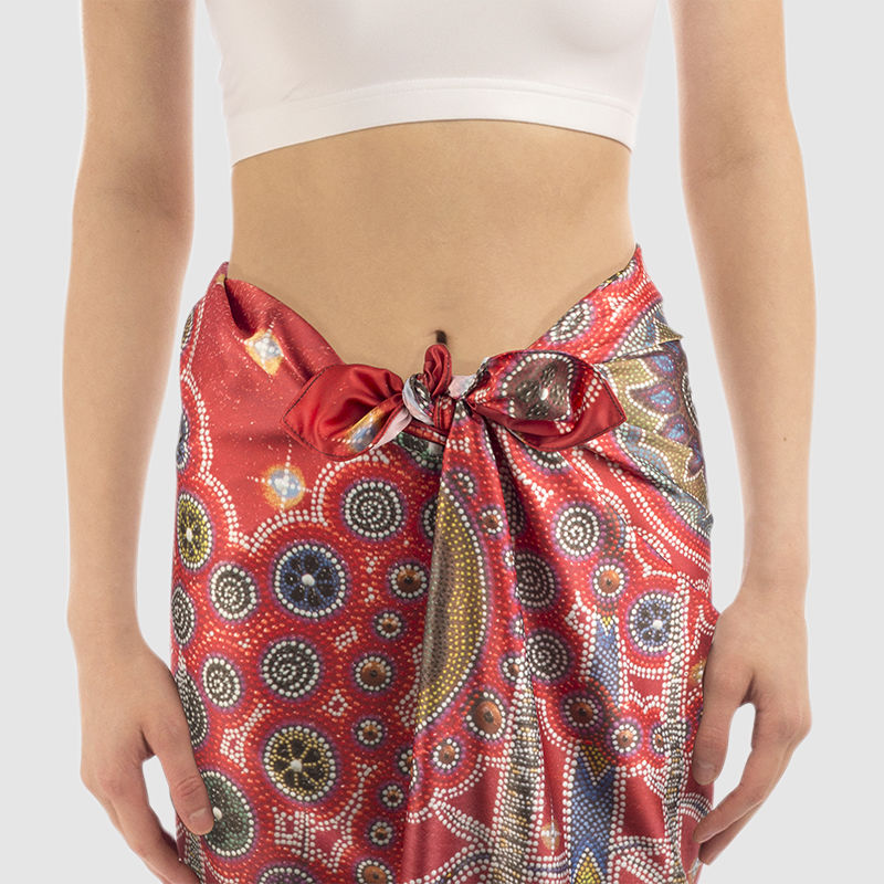 Long sarong wrap skirt clearance for sale