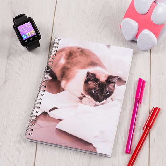 impression photo sur cahier chat