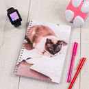 skizzenbuch mit katzenfoto