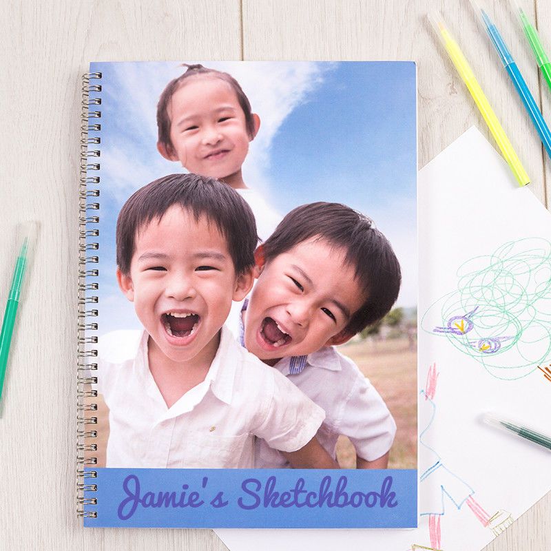Kids Personalised Sketchbook A5 » Raw Childhood