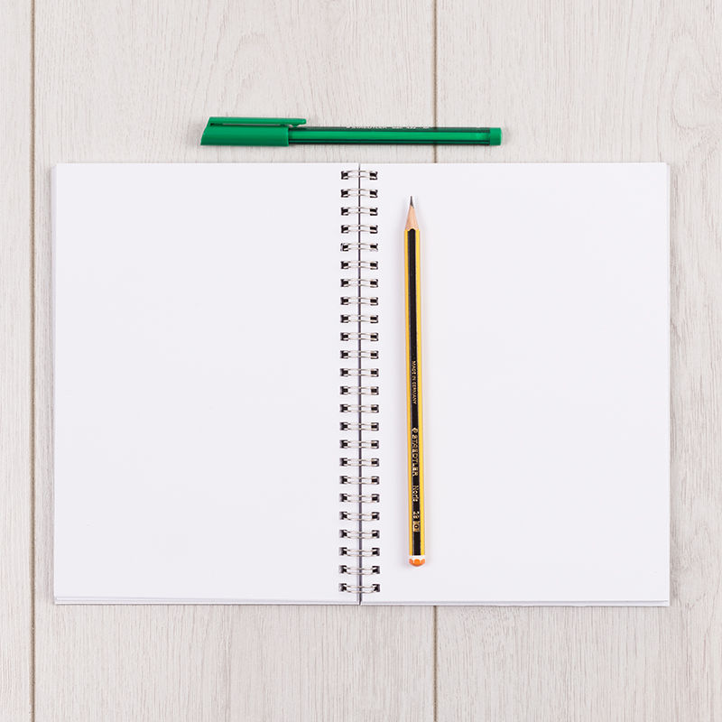 bedruckte spiralblöcke