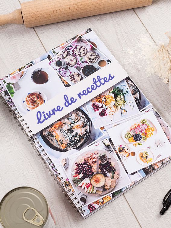 Cahier à spirales personnalisé avec design