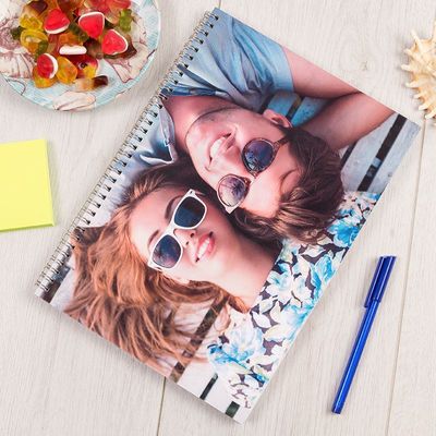 Cahier couverture personnalisable couple