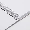 Spiral bound notebook inside