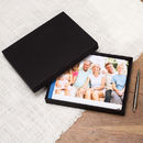 gastenboek met foto in zwarte doos