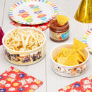 Both sizes personalised bowls for snacks