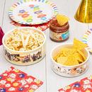 Both sizes photo printed snack bowls