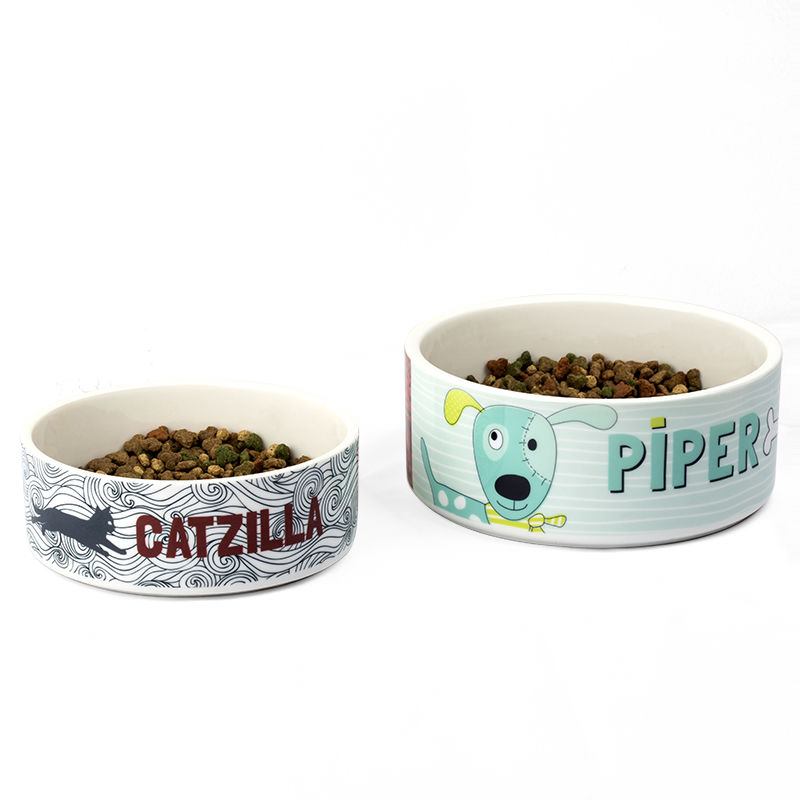 Personalised Cat Or Dog Pet Bowl With Name Photo Or Art