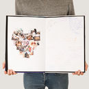 Heart photo montage signed graduation photo cards