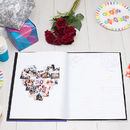 Photo montage heart card with messages