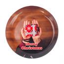 Merry christmas photo coaster tray