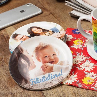 Soucoupe personnalisée avec photo bébé