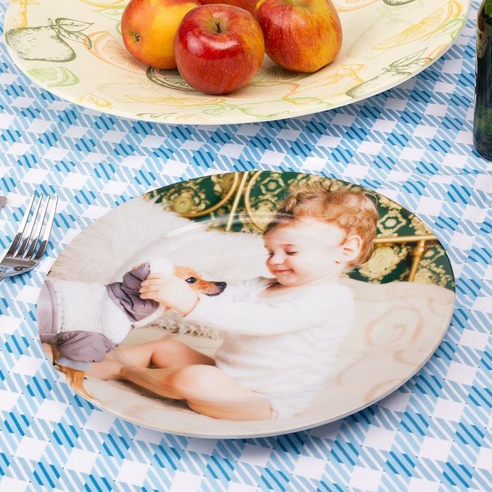 Baby Plate with tablecloth personalise your own